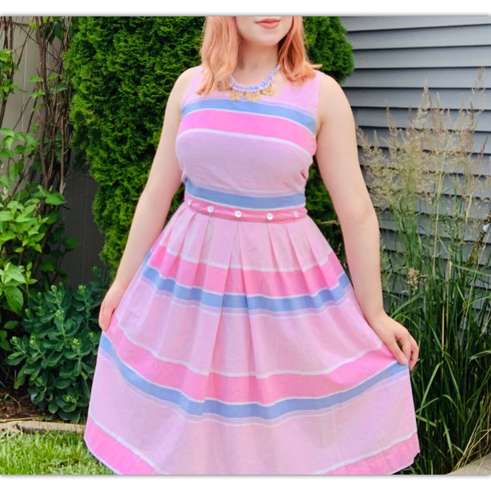 1950s Vintage Detatchable Lanz Dress